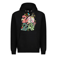Black 2024 happy new year Premium Hoodie - MaliasSmallBusiness