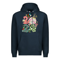 Navy 2024 happy new year Premium Hoodie - MaliasSmallBusiness