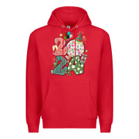 Red 2024 happy new year Premium Hoodie - MaliasSmallBusiness