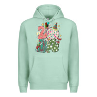 Seafoam 2024 happy new year Premium Hoodie - MaliasSmallBusiness