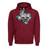 Burgundy Texas Map Cowhide Turquoise Gemstone Zipper Hoodie - Bettercallsaul