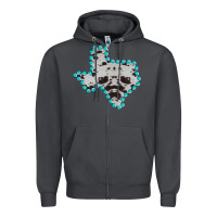 Smoke Texas Map Cowhide Turquoise Gemstone Zipper Hoodie - Bettercallsaul