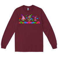Burgundy lgbtq gnome  libbey glass Long Sleeve Tee - HRA Design Shop