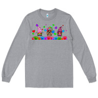 Heather Grey lgbtq gnome  libbey glass Long Sleeve Tee - HRA Design Shop
