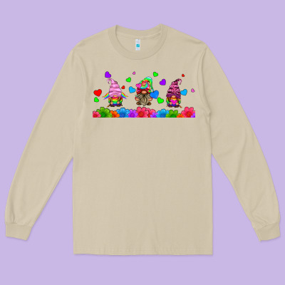 Lgbtq Gnome  Libbey Glass Long Sleeve Tee Designed By Hra Design Shop