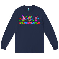 Navy lgbtq gnome  libbey glass Long Sleeve Tee - HRA Design Shop