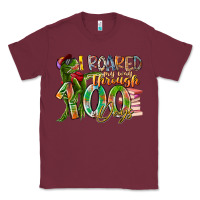 Burgundy i roared my way through 100 days Classic Tee - RacoonDesign