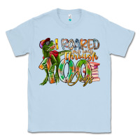 Dusty Blue i roared my way through 100 days Classic Tee - RacoonDesign