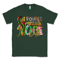 Sports Green i roared my way through 100 days Classic Tee - RacoonDesign