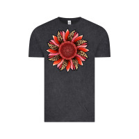 Vintage Black valentine's day sunflower Vintage Tee - RanaPortraitStore