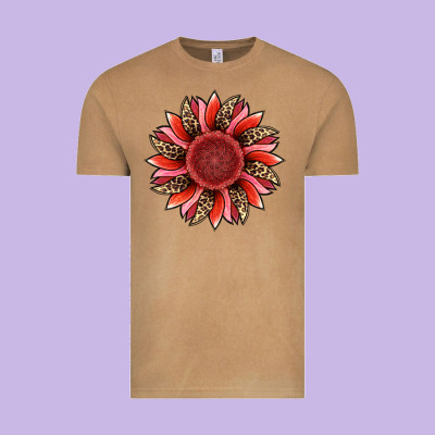 Vintage Tee valentine's day sunflower