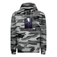 Slate Camo I don't believe i̇n humans Premium Hoodie - Bettercallsaul