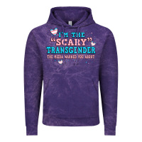 Cloud Purple im scary transgender the media warned you about Vintage Hoodie - JahusDesignShop
