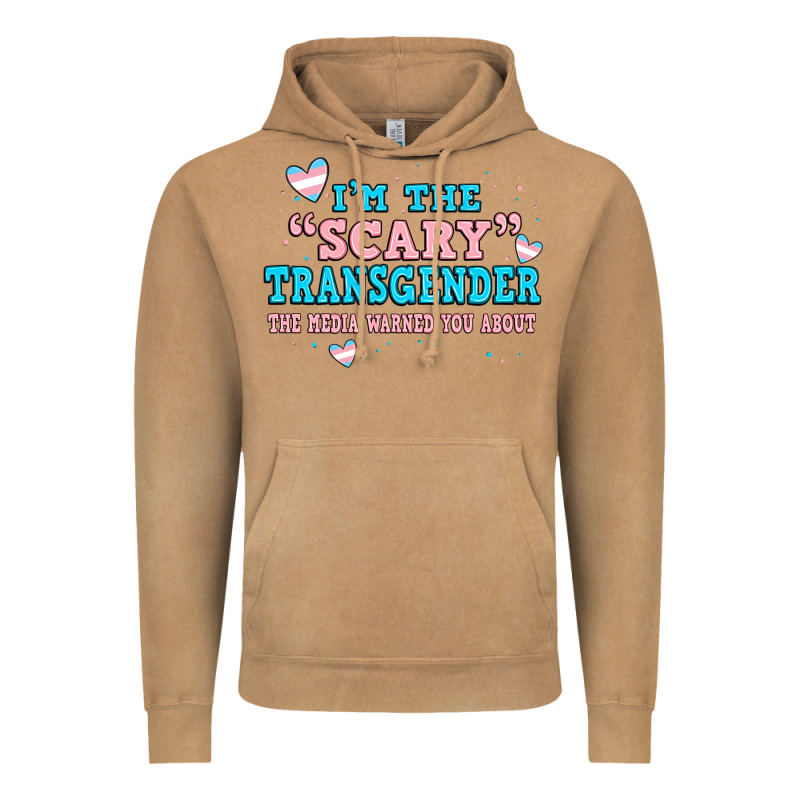 Im Scary Transgender The Media Warned You About Vintage Hoodie by JahusDesignShop | Teevron