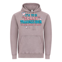 Vintage Zinc im scary transgender the media warned you about Vintage Hoodie - JahusDesignShop