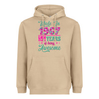 Mushroom made in 1967, 55 years of being awesome Heavyweight Hoodie - Jasminsmagicworld