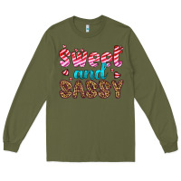 Army Green sweet and sassy Long Sleeve Tee - HRA Design Shop
