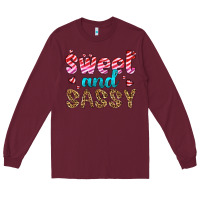 Burgundy sweet and sassy Long Sleeve Tee - HRA Design Shop