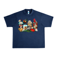 Navy rooster coffee cups Urban Heavy Tee - Zillion Design Studio