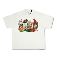 Pistachio rooster coffee cups Urban Heavy Tee - Zillion Design Studio
