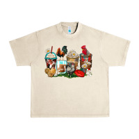 Sandshell rooster coffee cups Urban Heavy Tee - Zillion Design Studio