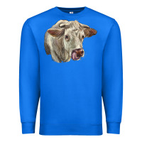 True Royal Charolais Cattle Face Premium Sweatshirt - LillyAllenDesigns
