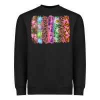 Black Western Easter Brushstrokes Heavyweight Sweatshirt - RanaPortraitStore