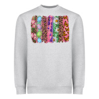 Heather Grey Western Easter Brushstrokes Heavyweight Sweatshirt - RanaPortraitStore