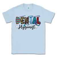 Dusty Blue dental hygienist Classic Tee - CowhideDigitalArt