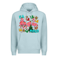 Blue Mist christmas fla la la la la mingo Premium Hoodie - MaliasSmallBusiness