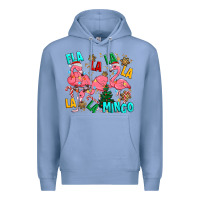 Colony Blue christmas fla la la la la mingo Premium Hoodie - MaliasSmallBusiness