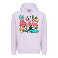 Lilac christmas fla la la la la mingo Premium Hoodie - MaliasSmallBusiness
