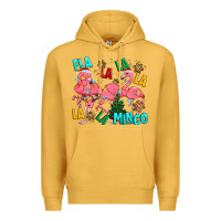 Mustard christmas fla la la la la mingo Premium Hoodie - MaliasSmallBusiness