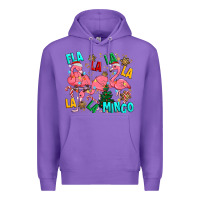 Purple christmas fla la la la la mingo Premium Hoodie - MaliasSmallBusiness