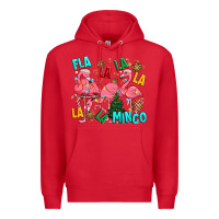 Red christmas fla la la la la mingo Premium Hoodie - MaliasSmallBusiness