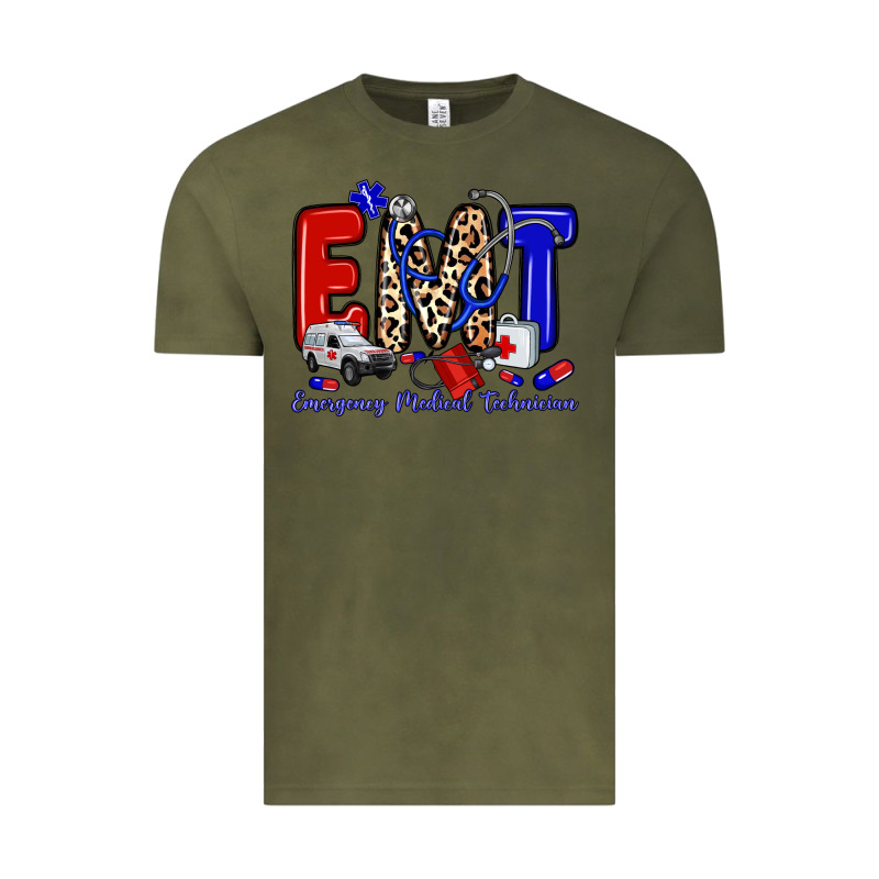 Emt Emergency Medical Technician Vintage Tee by Zillion Design Studio | Teevron