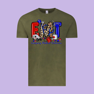 Emt Emergency Medical Technician Vintage Tee Designed By Zillion Design Studio
