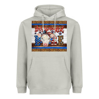 Moon Dust Western Star Spangled Baby Cow Heavyweight Hoodie - LillyAllenDesigns