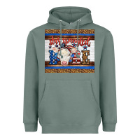 Sage Western Star Spangled Baby Cow Heavyweight Hoodie - LillyAllenDesigns