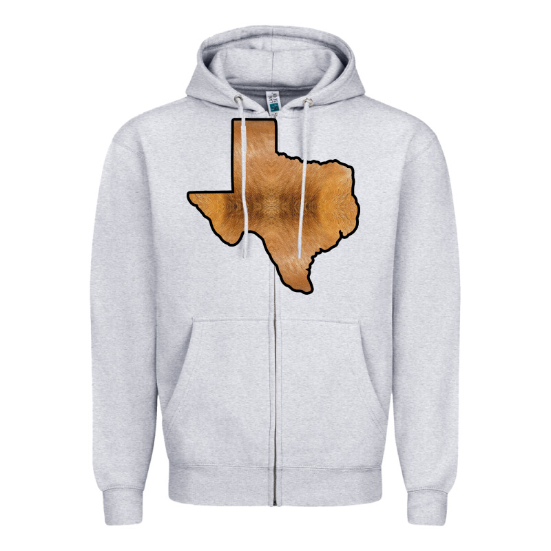 Texas Map Western Horsehide Pattern Zipper Hoodie by Bettercallsaul | Teevron