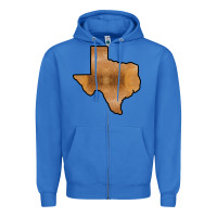 True Royal Texas Map Western Horsehide Pattern Zipper Hoodie - Bettercallsaul
