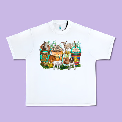 Goats Coffee Cups Urban Heavy Tee Designed By Zillion Design Studio