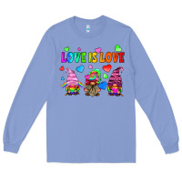 Colony Blue lgbtq love is love gnomes Long Sleeve Tee - HRA Design Shop