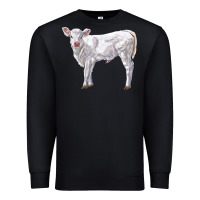 Black charolais calf Premium Sweatshirt - LillyAllenDesigns