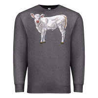 Charcoal Heather charolais calf Premium Sweatshirt - LillyAllenDesigns