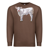 Chestnut charolais calf Premium Sweatshirt - LillyAllenDesigns