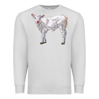 Dove Grey charolais calf Premium Sweatshirt - LillyAllenDesigns