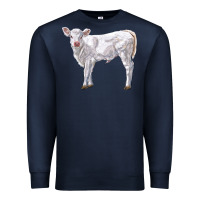 Navy charolais calf Premium Sweatshirt - LillyAllenDesigns