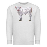 Oatmeal Heather charolais calf Premium Sweatshirt - LillyAllenDesigns