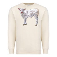 Sandshell charolais calf Premium Sweatshirt - LillyAllenDesigns